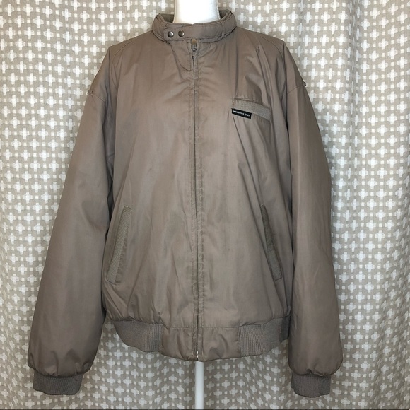 Members Only Other - MEMBERS ONLY Vintage 80s Tan Bomber Jacket XXL